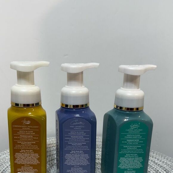 BBW Disney Princess Belle, Cinderella and Ariel Foaming Hand Soap Set of 3 NWT - Picture 2 of 2